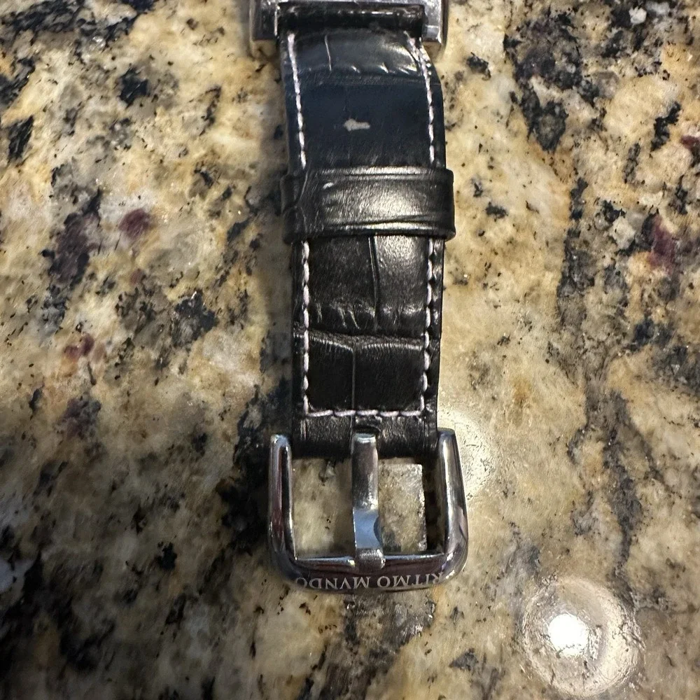 Ritmo Mundo Colorful Steel Rectangle Watch‎ With Box Automatic Needs Battery